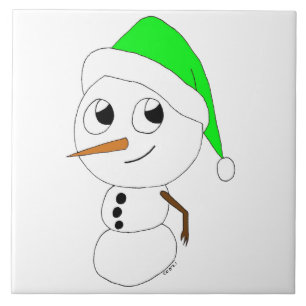 um boneco de neve chibi