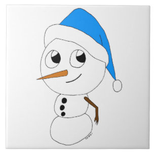 um boneco de neve chibi
