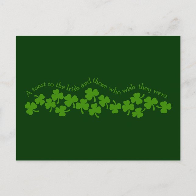 Um brinde ao cartão postal irlandês (Frente)