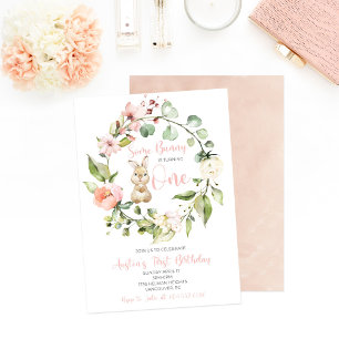 Um Bunny está a fazer um Convite de Aniversário