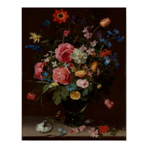 Um Buquê das Flores Clara Peeters Art Impressão
