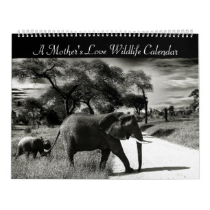 Um calendário dos animais selvagens do amor de m