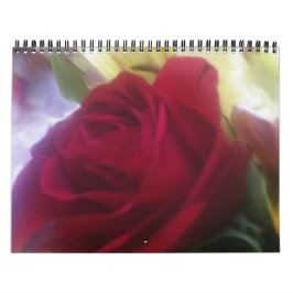 Um calendário enchido rosa