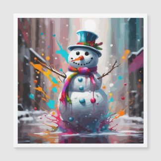Um Calendário Feliz do Snowman