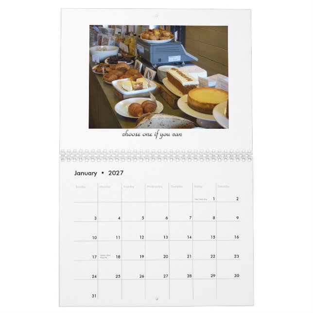 Um calendário saboroso 2009 (Jan 2027)