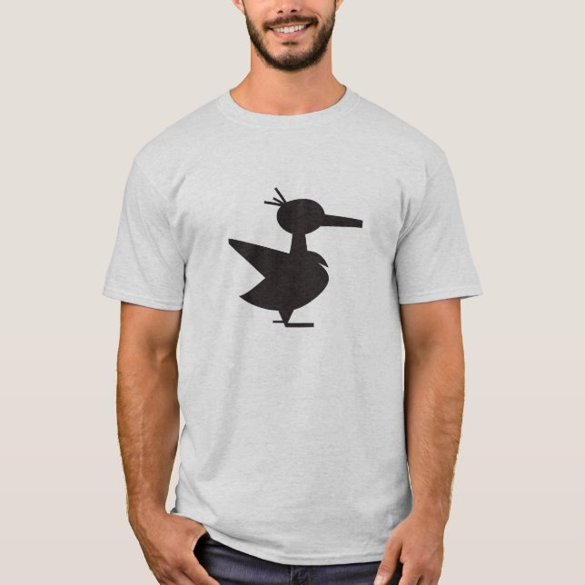 Um Camisa De Algodão De Pato Sortudo (Frente)