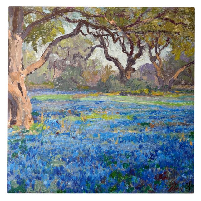 Um Campo de Bluebonnets em Alamo Heights, 1919, (Frente)