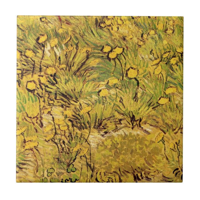 Um Campo de Flores Amarelas por Vincent van Gogh (Frente)