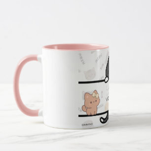 Um caneca A Love You Meow e Kitty para o seu queri
