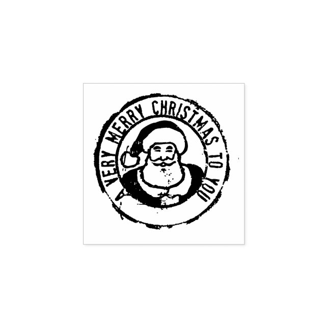 Um Carimbo De Natal Muito Feliz (Impressão)