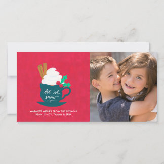 Um Cartão com fotos de deixar nevar