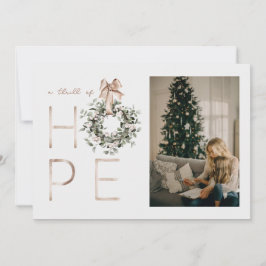 Um Cartão com fotos de Natal Esperança