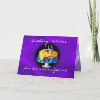 Um cartão Daisy Birthday Cake - personalizar