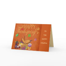 UM CARTÃO DE AGRADECIMENTO AO CASAL