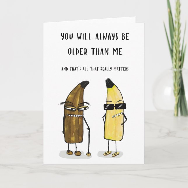 Um Cartão de Aniversário Antigo (Frente)