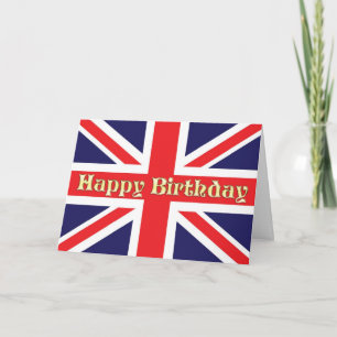 Um cartão de aniversário com uma tomada da União