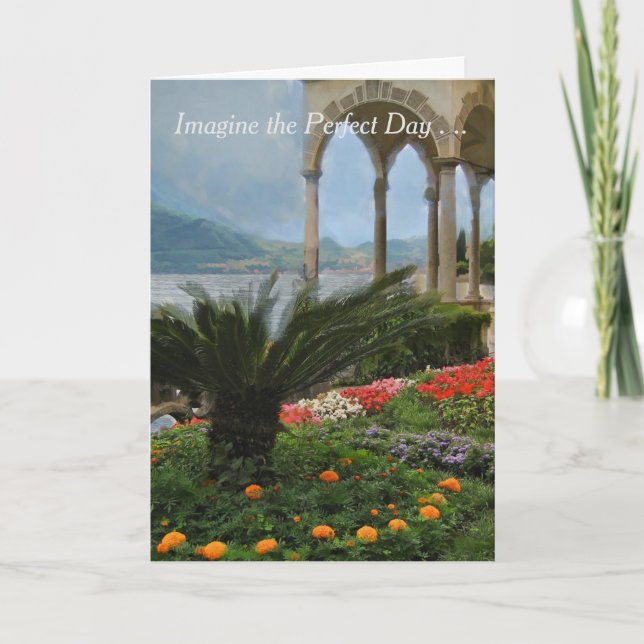 Um Cartão de Aniversário Feliz Dia Perfeito (Frente)