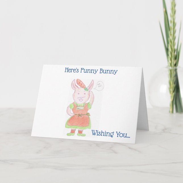 Um Cartão de Aniversário para Crianças Bonitas e T (Frente)