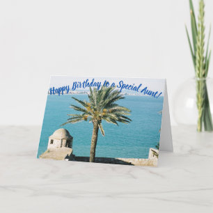 Um cartão de aniversário para uma tia especial