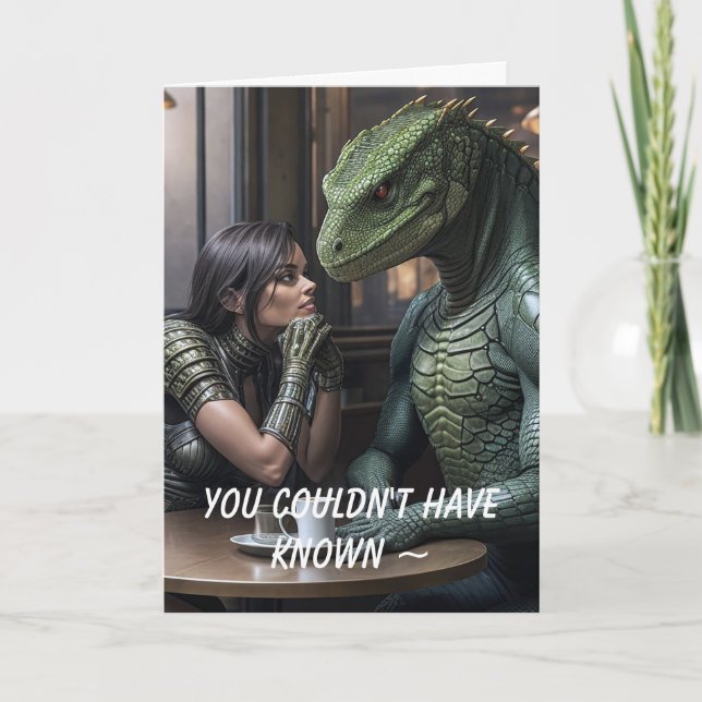 UM CARTÃO DE BREAK-UP/DIVORCE DO MONSTER (Frente)