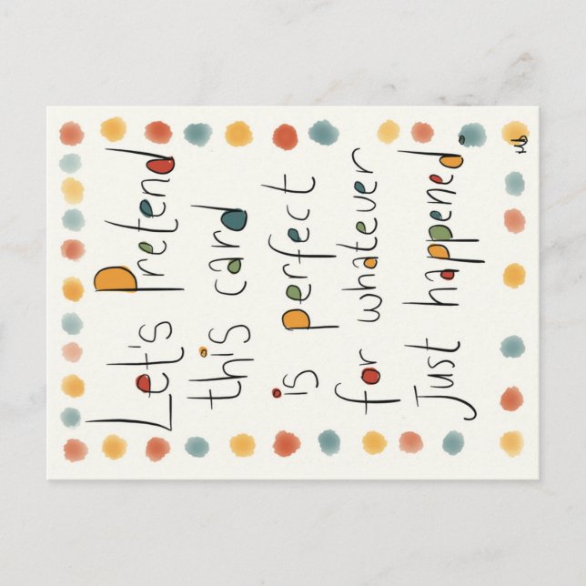 Um cartão de cada ocasião. (Frente)