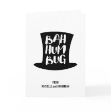 Um cartão de Cartões de natal de Carol Bah Humbug