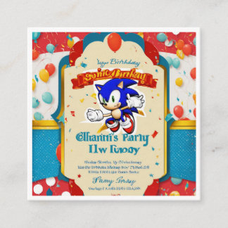 um cartão de convite de aniversário exclusivo