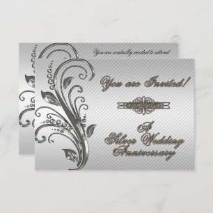 Um Cartão de Convite RSVP de Aniversário de Casame