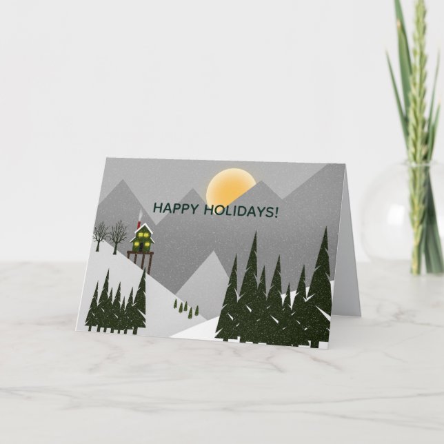 UM CARTÃO DE FERIADO SIMPLES (Frente)