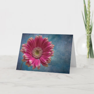 Um cartão de flor Gerbera