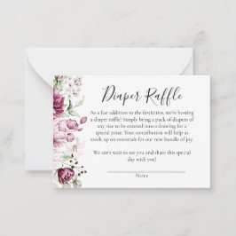 Um Cartão de Fralda de Chá de fraldas de Garota Do