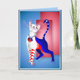 Um Cartão de Gato Americano