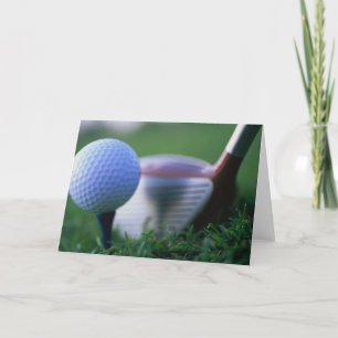 Um cartão de golfe de excelente