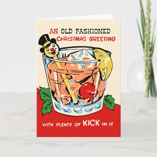 Um cartão de Natal à antiga (Frente)