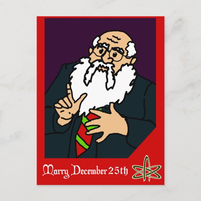 Um cartão de Natal ateu (Frente)