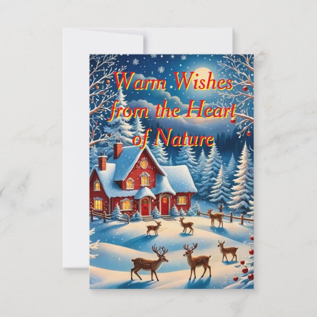 Um cartão de Natal caprichoso (Frente)