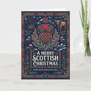 Um cartão de Natal das Highlands muito escocês