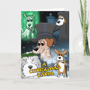 Um Cartão de Natal de Cachorro de Natal