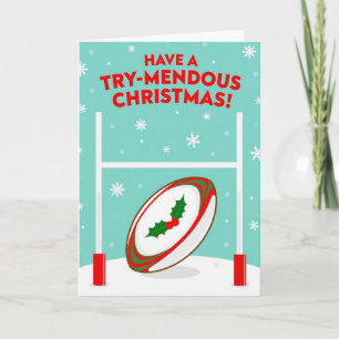 Um Cartão de Natal de Rugby Tremendo