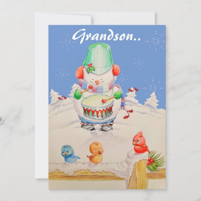 UM CARTÃO DE NATAL DOCE GRANDSONS (Frente)