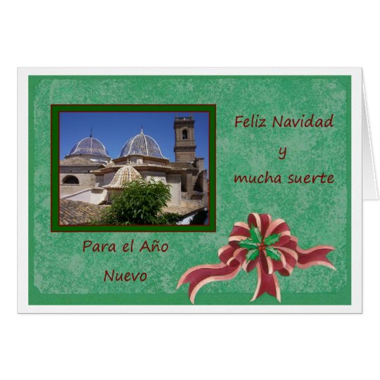 Um cartão de Natal espanhol Feliz Navidad