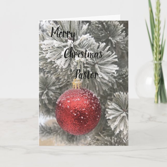 Um cartão de Natal para o Pastor e sua Família (Frente)