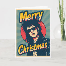 Um cartão de natal punk