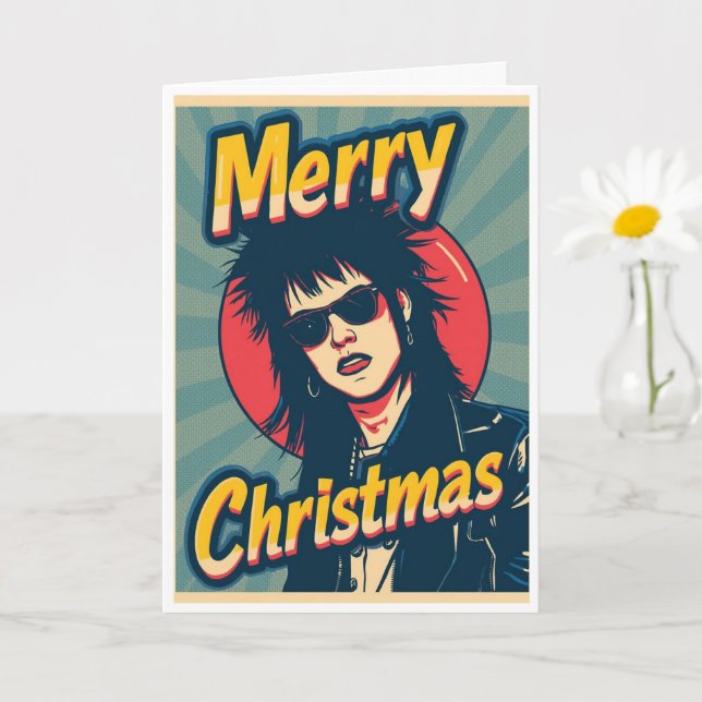 Um cartão de natal punk (Planta pequena)