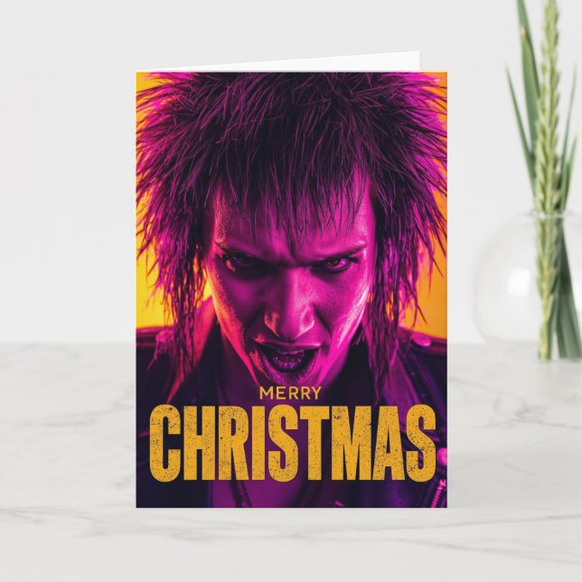 Um cartão de Natal punk (Frente)