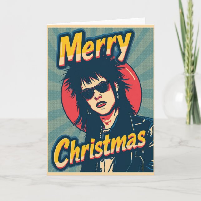 Um cartão de Natal punk (Frente)