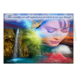 Um cartão de saudação com uma mensagem