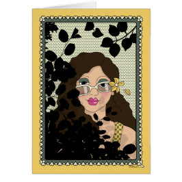 Um cartão de saudação com uma nova perspectiva