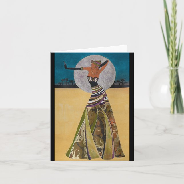 Um cartão de saudação de Momento de Fava (Frente)