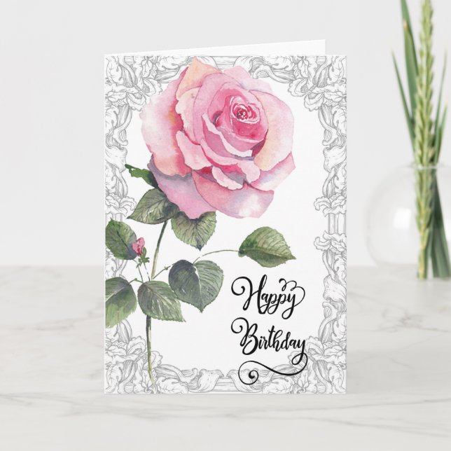 Um Cartão de Saudação para os Aniversários (Frente)